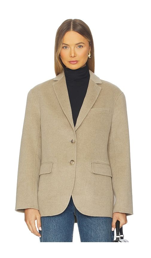 Quinn Blazer in Beige. - size M (also in S, XS) - ANINE BING - Modalova