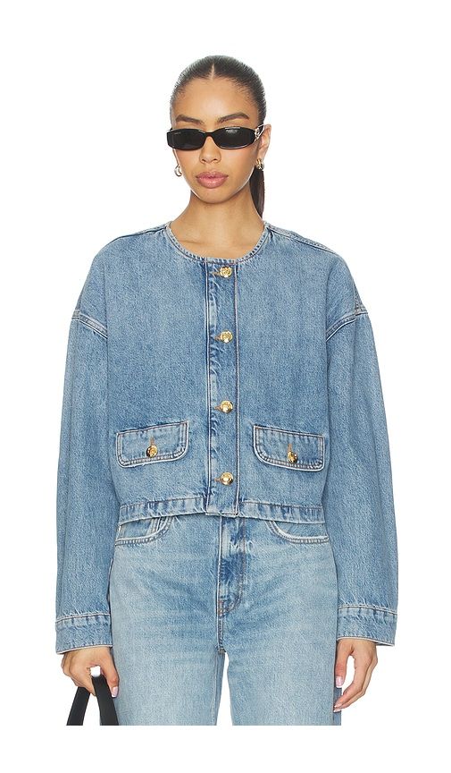 Blanche Jacket in Navy. - size L (also in M, S) - ANINE BING - Modalova