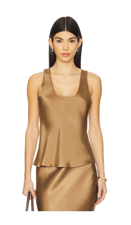 Lea Top in Brown,Rust. - size L (also in M, S, XS) - ANINE BING - Modalova