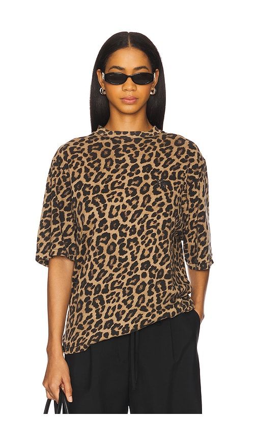 Avi Tee in Brown. - size M (also in S, XS) - ANINE BING - Modalova