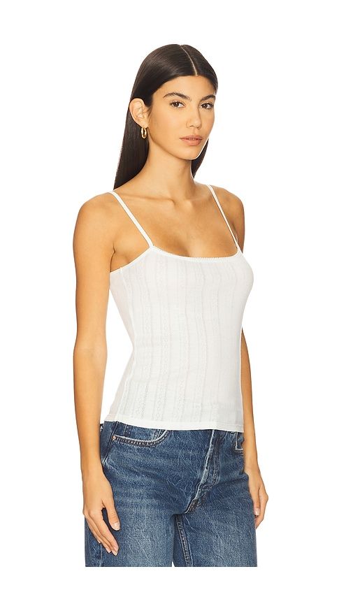 Pia Cami Tank in White. - size L (also in M) - ANINE BING - Modalova