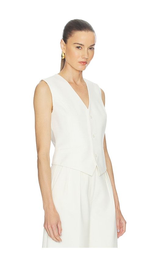 Mario Vest in Cream. - size L (also in M, S, XS) - ANINE BING - Modalova