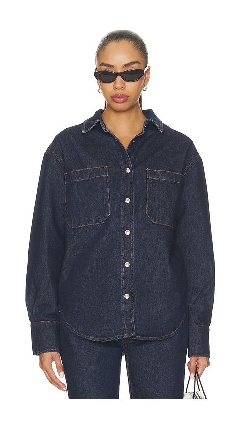 Samy Shirt in Blue. - size L (also in M, S, XS) - ANINE BING - Modalova