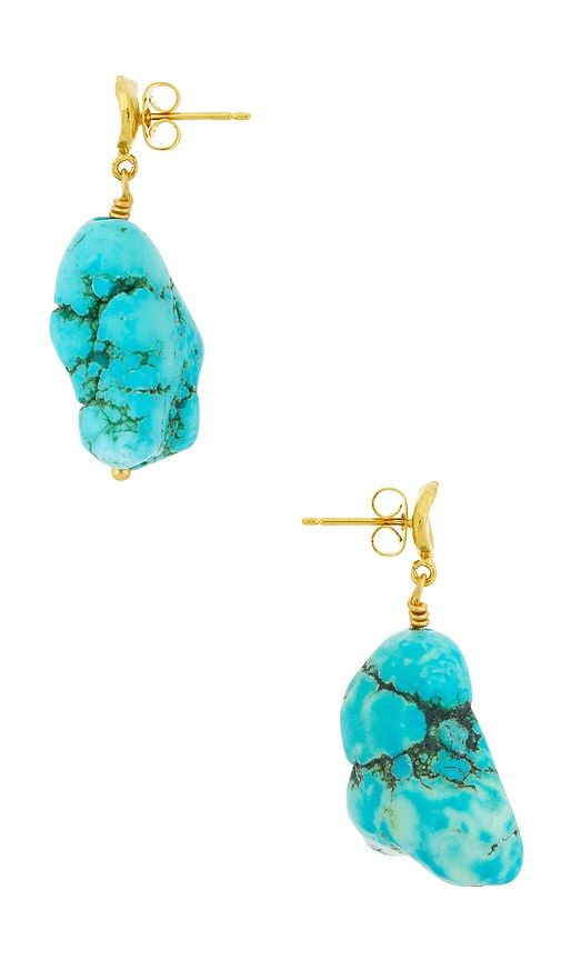 ANNI LU La Mer Earrings in Teal - ANNI LU - Modalova