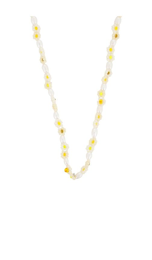 Daisy Flower Necklace in Yellow - ANNI LU - Modalova