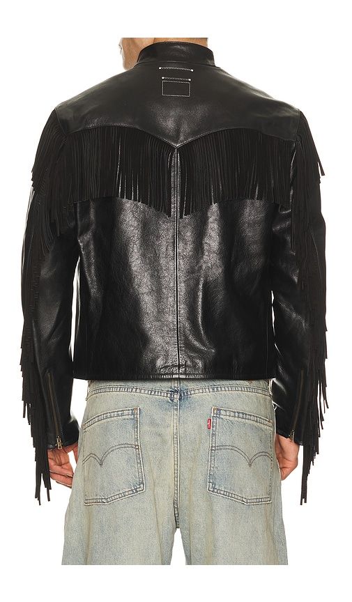 Leather Fringed Western Cafe Racer in . - size M (also in S, XL/1X) - Austin Post - Modalova