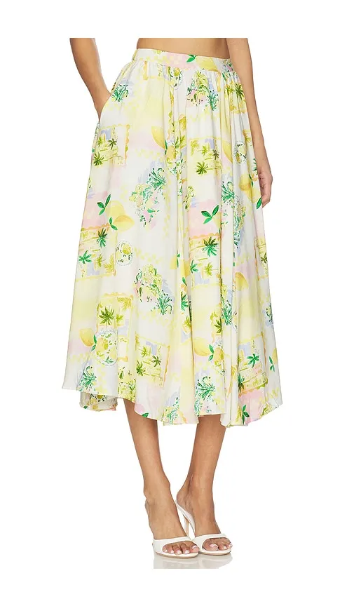 Kaleigh Skirt in Lemon. - size L (also in M, S, XL) - ASTR the Label - Modalova