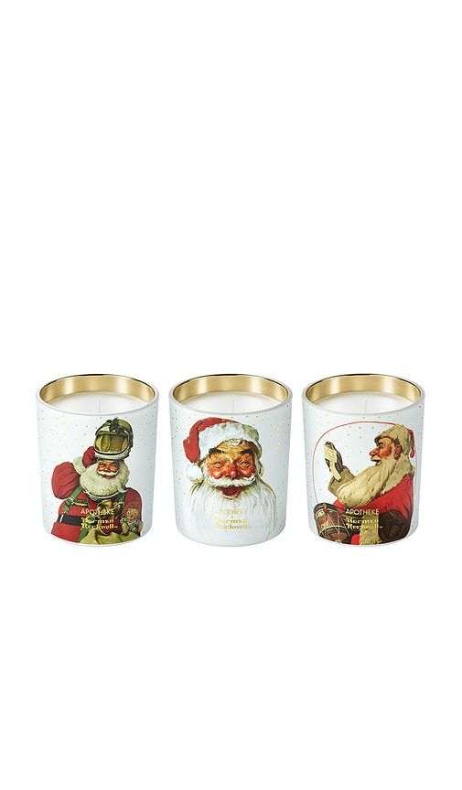 X Norman Rockwell Petite Candle Trio Gift Set in Multi - APOTHEKE - Modalova