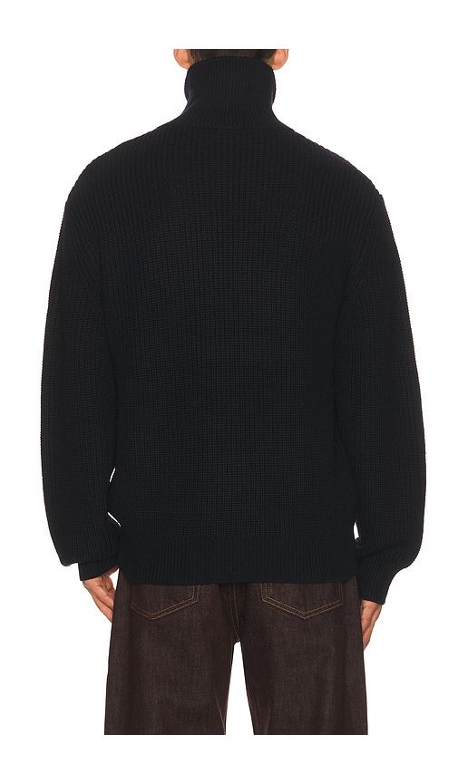Daniel Zip Sweater in Navy. - size L (also in M, S, XL/1X) - A.P.C. - Modalova