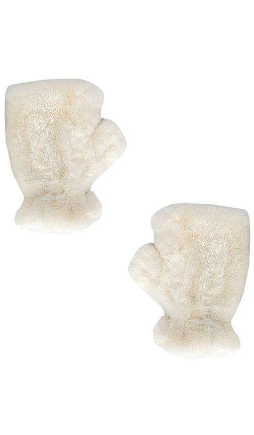 Ariel Faux Fur Gloves in - Apparis - Modalova