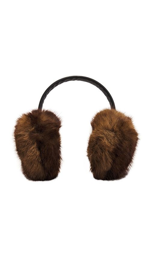 Esme Faux Earmuffs in Brown - Apparis - Modalova