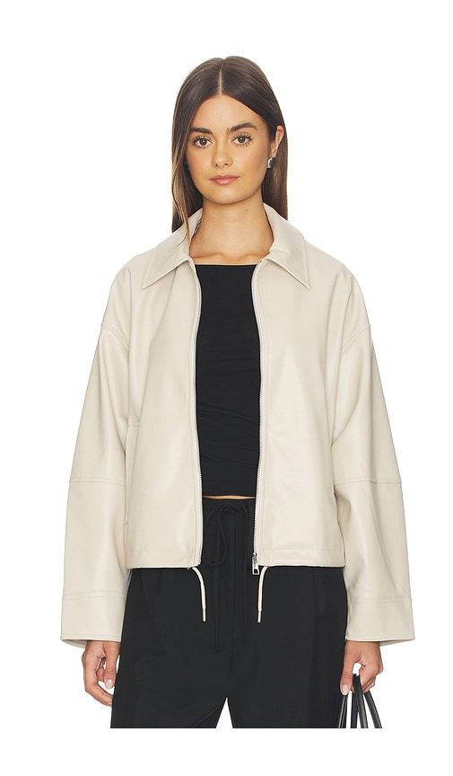 Ada Sans Leather Jacket in Beige. - size S (also in XL) - Apparis - Modalova
