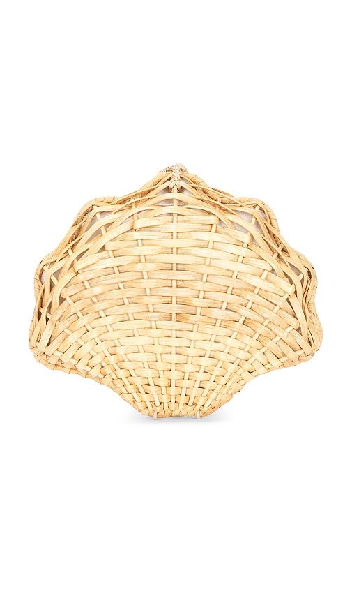 Oskola Wicker Clutch in Neutral - Aranaz - Modalova