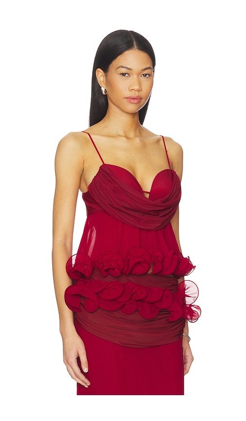 Tecla Wrap Top in Red. - size L (also in M, S) - Aniye Records - Modalova