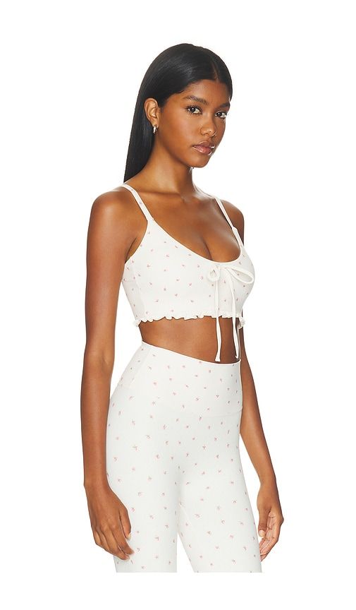 Ruffle Sports Bra in Cream. - size M (also in S, XL) - Astoria - Modalova