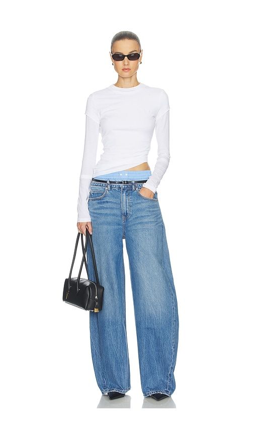 JEANS PRESTYLE BLOW UP WITH LEATHER BELT AND BOXER in . Größe 25. Also in 26 - Alexander Wang - Modalova