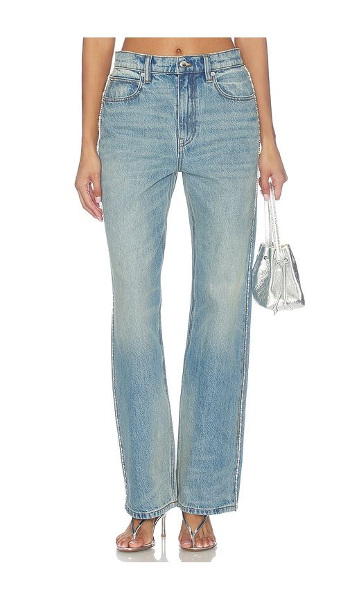 Ez Jeans With Embellished Chain in Blue. - size 24 (also in 25, 26, 27, 29) - Alexander Wang - Modalova