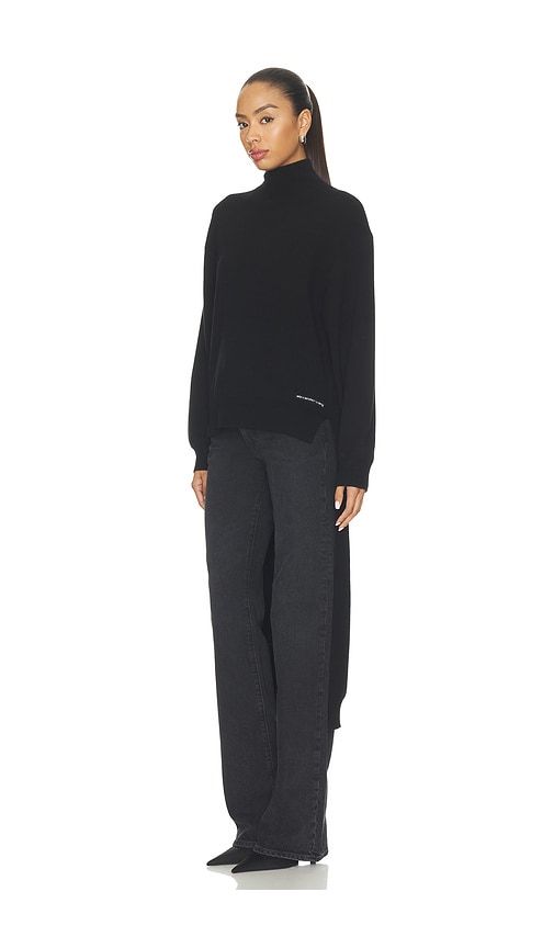 Long Sleeve Turtleneck With High Low Hem in . - size L (also in S, XS) - Alexander Wang - Modalova