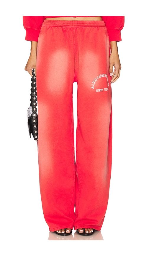 Articulated Leg Sweatpant in Red. - size L (also in M, S, XS) - Alexander Wang - Modalova