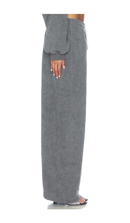 Mid-Rise Track Pant With Rhinestone Drawcord in Grey. - size L (also in M, S, XS) - Alexander Wang - Modalova