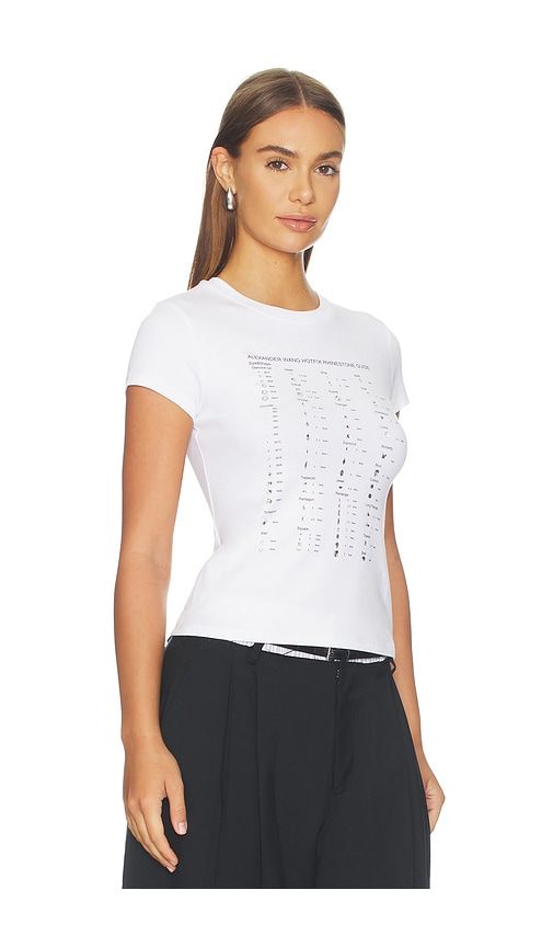 Fitted Tee With Hotfix Card Graphic in . - size L (also in M, S, XS) - Alexander Wang - Modalova