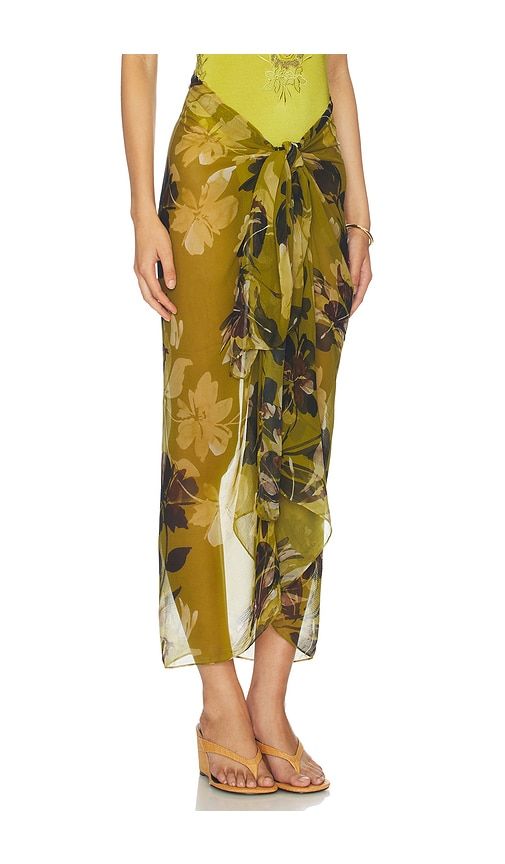 Santorini Sarong in Green - Away That Day - Modalova