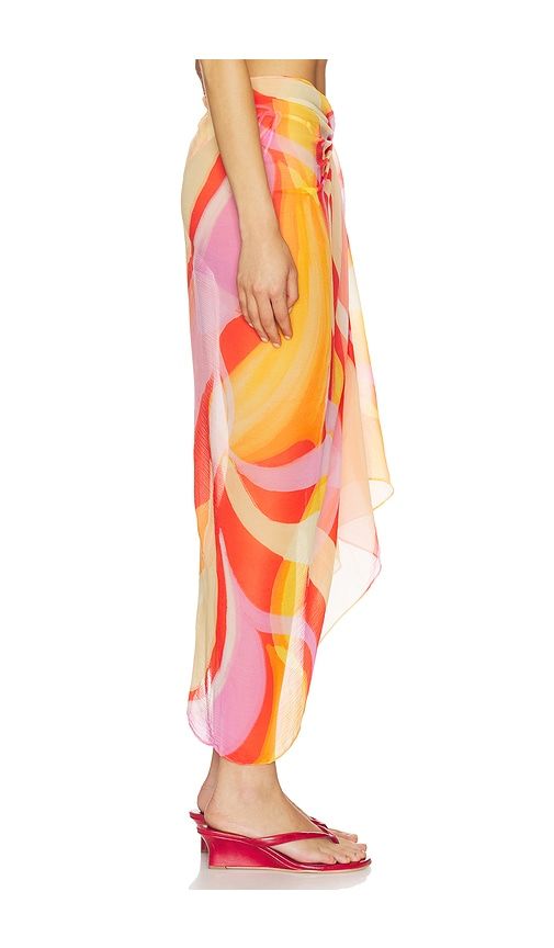 Santorini Sarong in Orange - Away That Day - Modalova