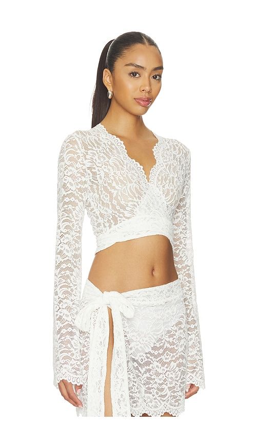 X Gigi & Olive Palm Island Lace Top in White. - size M (also in S, XS) - Away That Day - Modalova