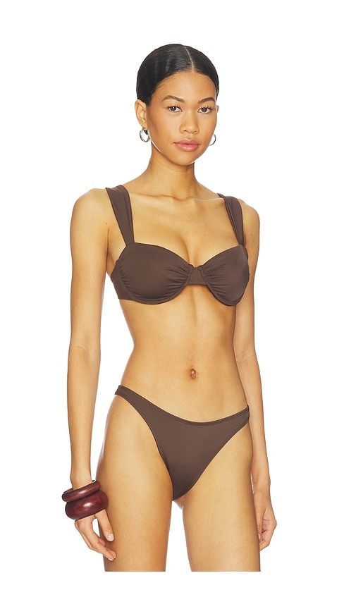 Isla Del Sol Bikini Top in Brown. - size L (also in S, XS) - Away That Day - Modalova