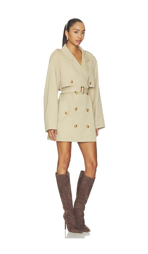 Zeta Dress in Tan. - size L (also in M, S, XS) - Auteur Studio - Modalova