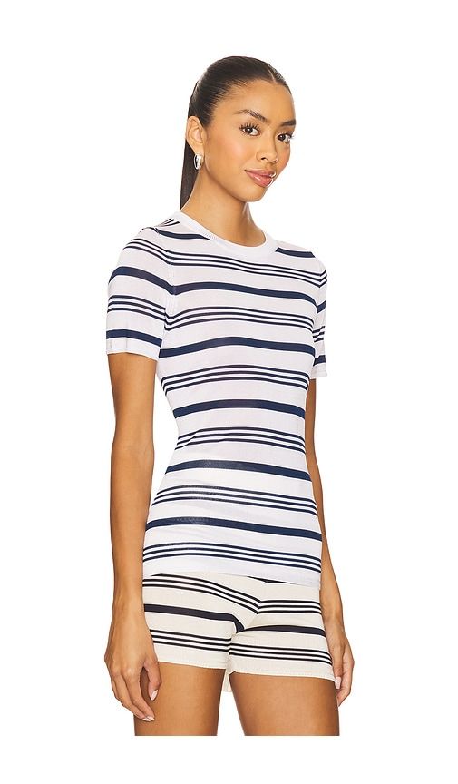 Vera Top in Ivory,Navy. - size L (also in S, XS) - Auteur Studio - Modalova