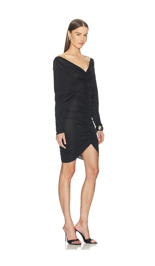 V Neck Ruched Short Dress in . - size 36/2 (also in 38/4) - Atlein - Modalova