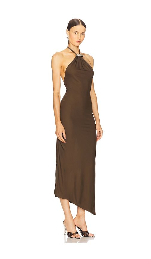 Halter Neck Gown in Green. - size 38 (also in 42) - THE ATTICO - Modalova