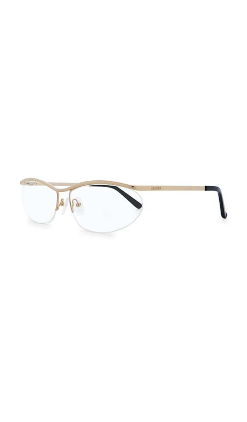Charlotte Optical Glasses in Metallic Gold - THE ATTICO - Modalova