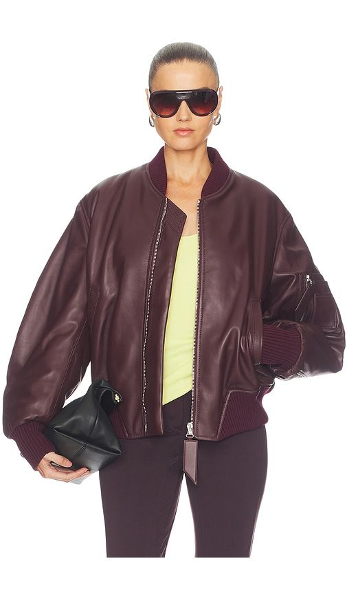 Leather Bomber Jacket in . - size 38 (also in 40, 42) - THE ATTICO - Modalova