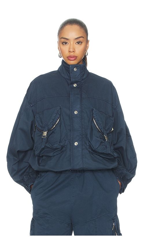 Utility Bomber Jacket in Navy. - size 36 (also in 42) - THE ATTICO - Modalova