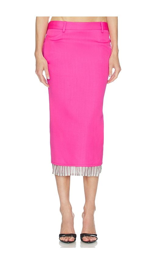 Low Rise Midi Skirt in Fuchsia. - size 36 (also in 42) - THE ATTICO - Modalova