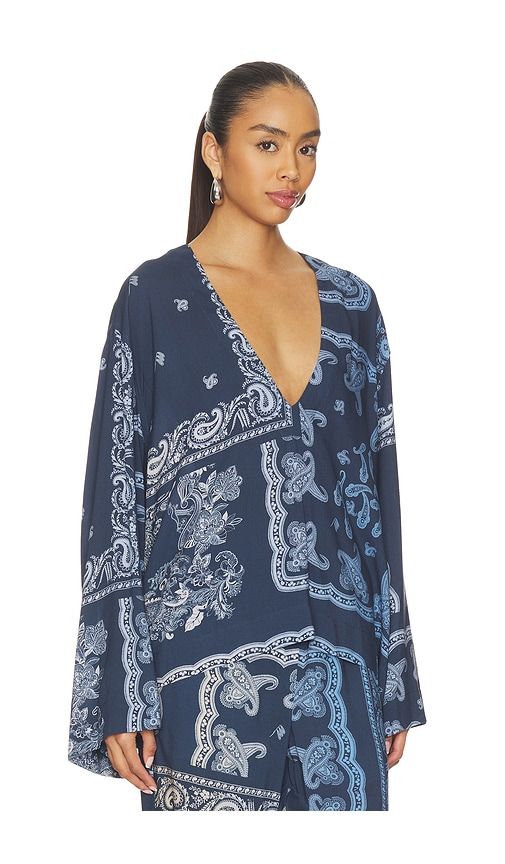 Paisley Blouse in Blue. - size 36 (also in 38, 40, 42, 44) - THE ATTICO - Modalova
