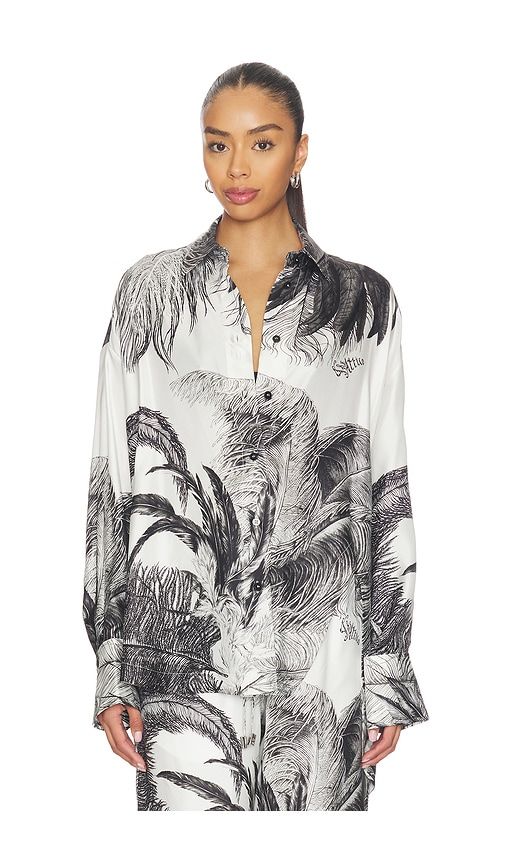 Feather Print Shirt in ,. - size 40 (also in 42) - THE ATTICO - Modalova
