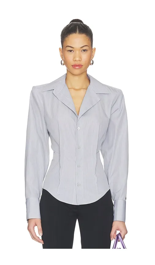 Button Down Shirt in Grey. - size 36 (also in 38, 42, 44) - THE ATTICO - Modalova