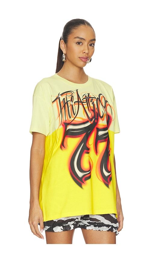 Graphic T-Shirt in Yellow. - size 38 (also in 42) - THE ATTICO - Modalova