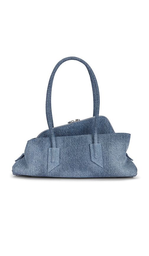 La Passeggiata Small Top Handle Bag in Blue - THE ATTICO - Modalova
