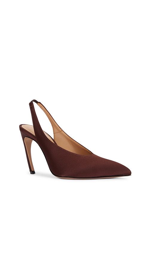 Viper 95mm Slingback Heel in Brown. - size 36.5 (also in 37, 37.5, 38) - THE ATTICO - Modalova