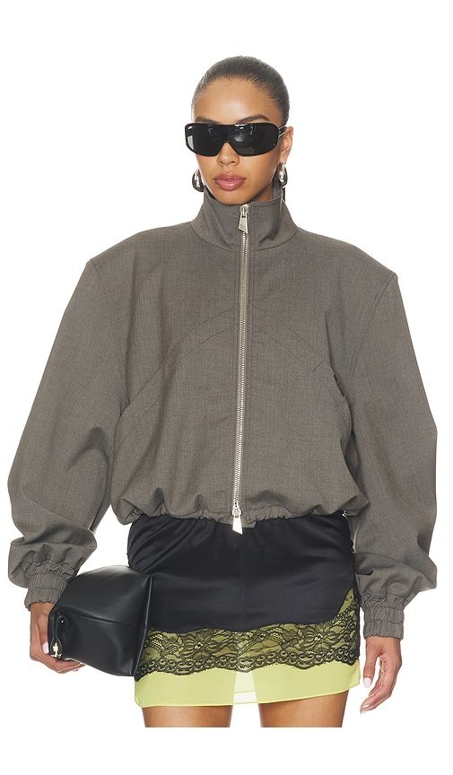 Bomber Jacket in Grey. - size 40 (also in 42) - THE ATTICO - Modalova