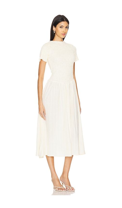 Ruched Marta Dress in Cream. - size XS (also in XXS) - Apres Studio - Modalova