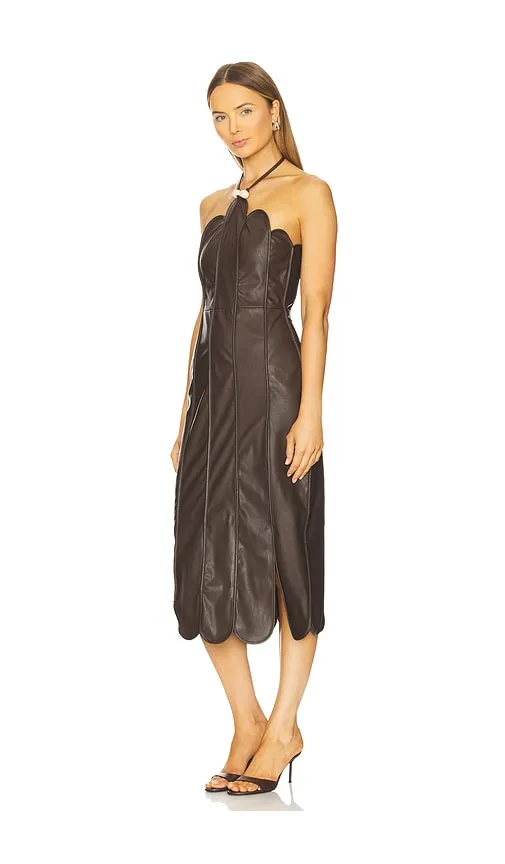 Leonor Dress in Brown. - size S (also in XXS) - AZULU - Modalova