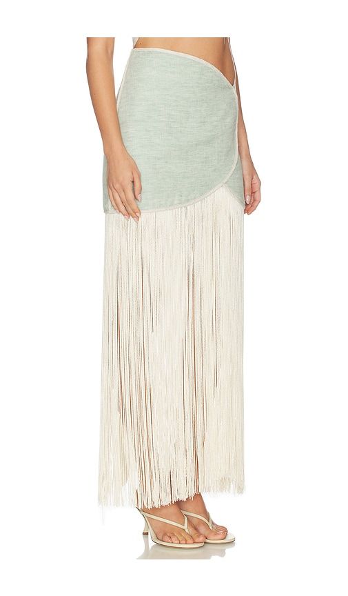 Joelle Skirt in Sage. - size M (also in S, XS) - AZULU - Modalova