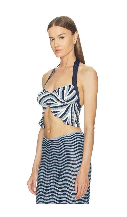 Astrid Top in Navy. - size M (also in S, XS, XXS) - AZULU - Modalova