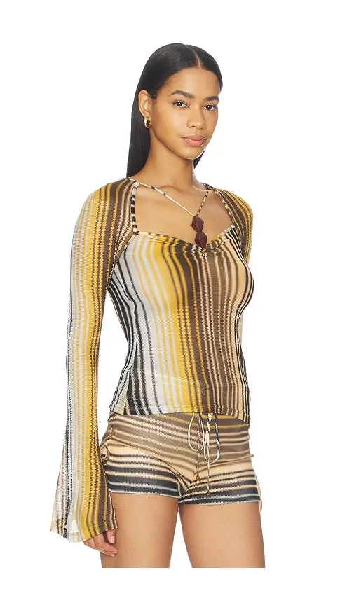 Kanya Top in Brown. - size L (also in M, S, XL) - AZULU - Modalova
