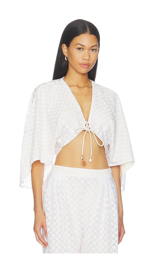 Elif Top in Ivory. - size M (also in S, XS, XXS) - AZULU - Modalova